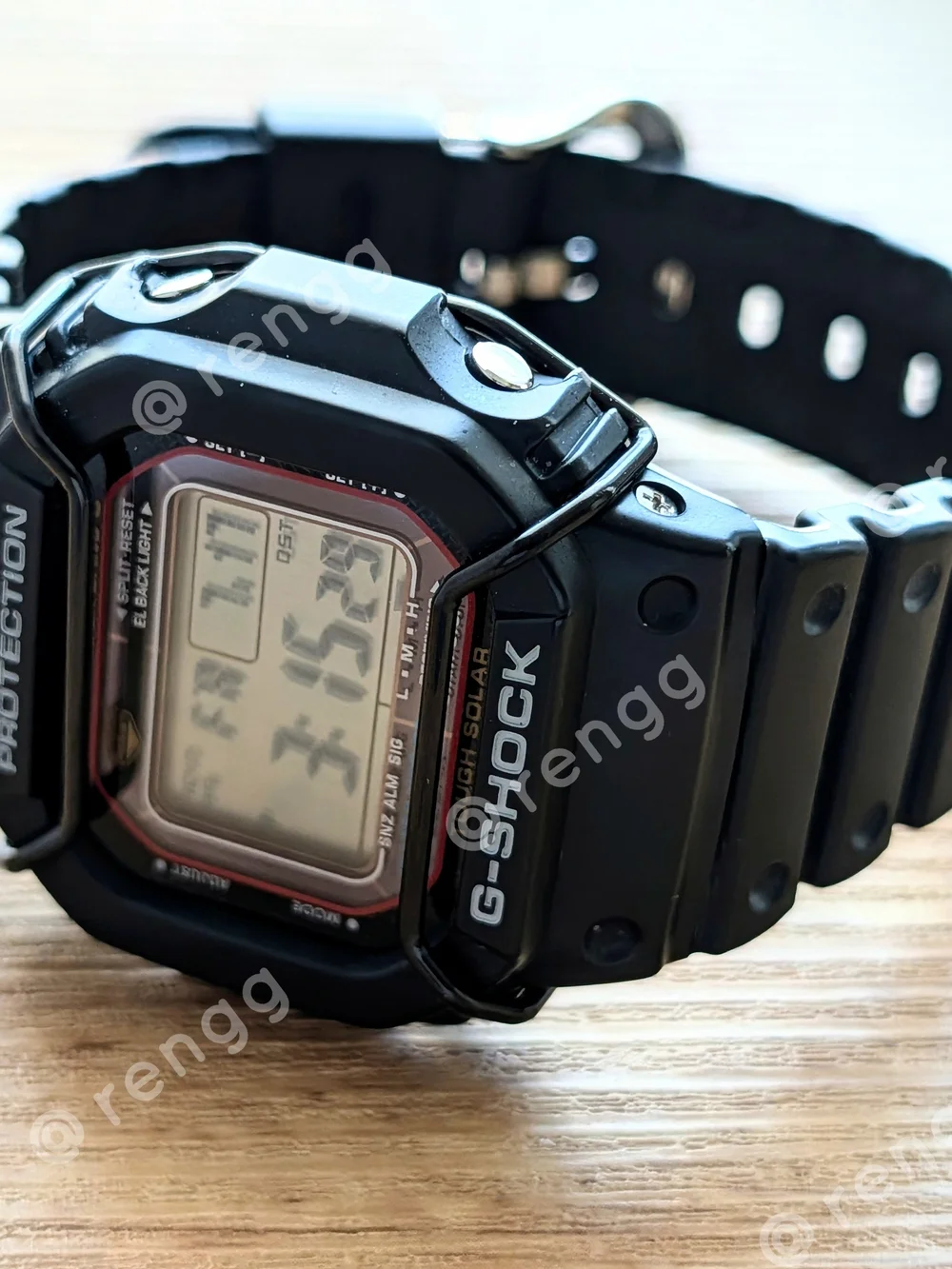 Casio Black G-Shock Digital Tough Solar Watch Atomic Multifunction 200M